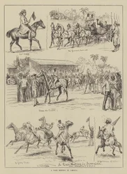 Ein Pferderennen in Jamaika